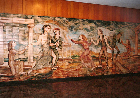 Mural cerámico<br>2,50m x 7,50m