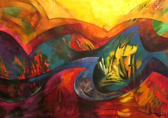 Abstracción color<br>80 x 120cm