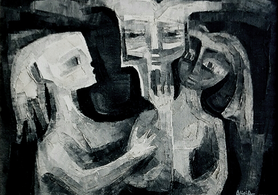 Escena acromática<br>50 x 40cm