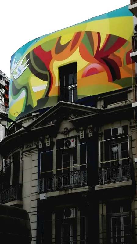 Detalle del mural sobre Scalabrini Ortíz