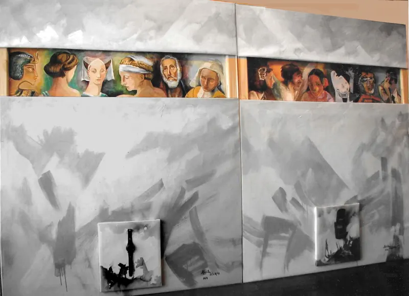 Arte y Comunicación, 150 x 120cm cada módulo