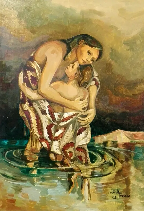 No dejaré mi tierra, 1983, 100 x 70cm