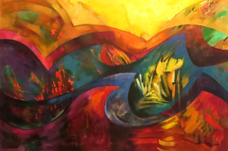 Abstracción color, 80 x 120cm