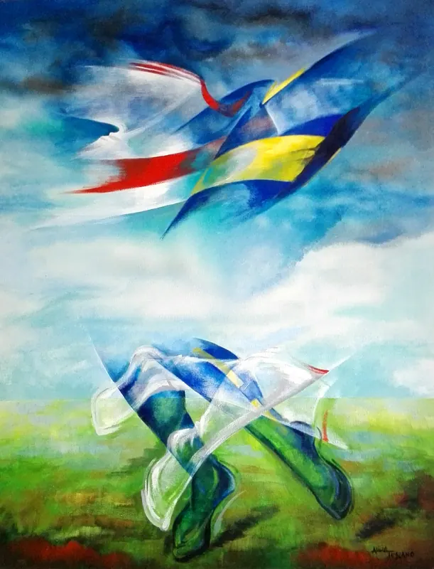 Juego de opuestos, 120 x 95cm